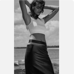 🔥Zara leather skirt🔥